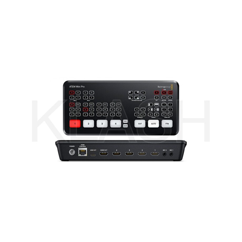 BLACKMAGIC DESIGN ATEM MINI PRO PER STREAMING LIVE E PRODUZIONI VIDEO NOLEGGIO A MILANO SOLUZIONE COMPATTA E PROFESSIONALE