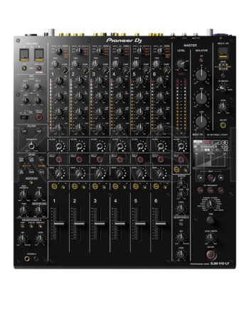 MIXER PIONEER DJM-V10-LF A NOLEGGIO A MILANO, CON FADER LUNGHI, EQ A 4 BANDE E FUNZIONI DI MIXAGGIO AVANZATE