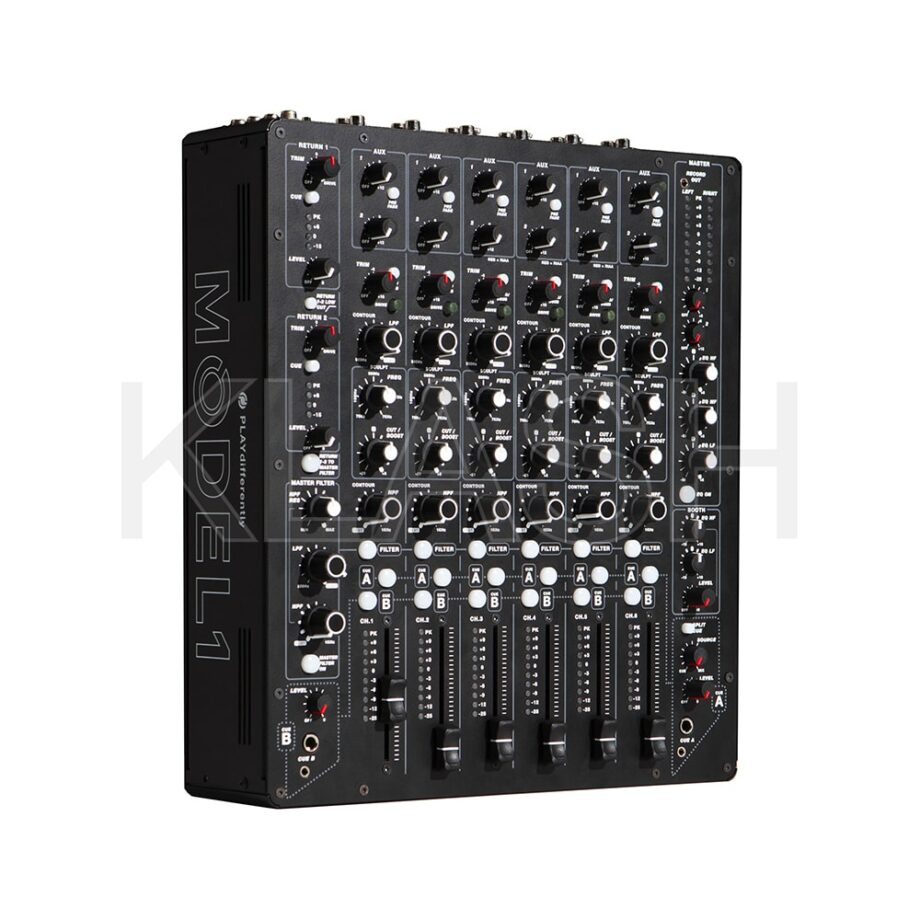 MIXER ANALOGICO MODEL 1 A NOLEGGIO PER DJ PROFESSIONALE CON 6 CANALI E EQ PRECISION SCULPT