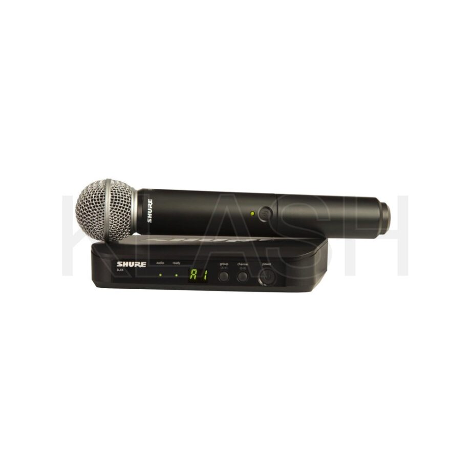 SISTEMA RADIO SHURE SM58-BLX4 CON MICROFONO DINAMICO CARDIOIDE DISPONIBILE PER NOLEGGIO PROFESSIONALE