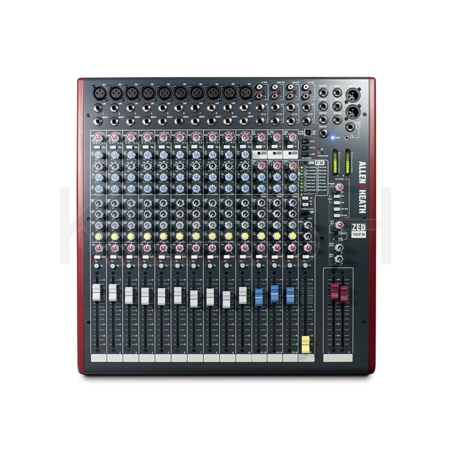 ALLEN & HEATH ZED-16FX DISPONIBILE A NOLEGGIO A MILANO CON 16 EFFETTI, INTERFACCIA USB E INGRESSI VERSATILI