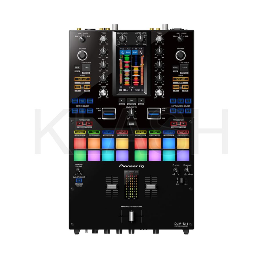 MIXER PIONEER DJM-S11 PER NOLEGGIO A MILANO, PERFETTO PER DJ HIP-HOP E SCRATCHING CON FUNZIONI AVANZATE E PERFORMANCE TOP