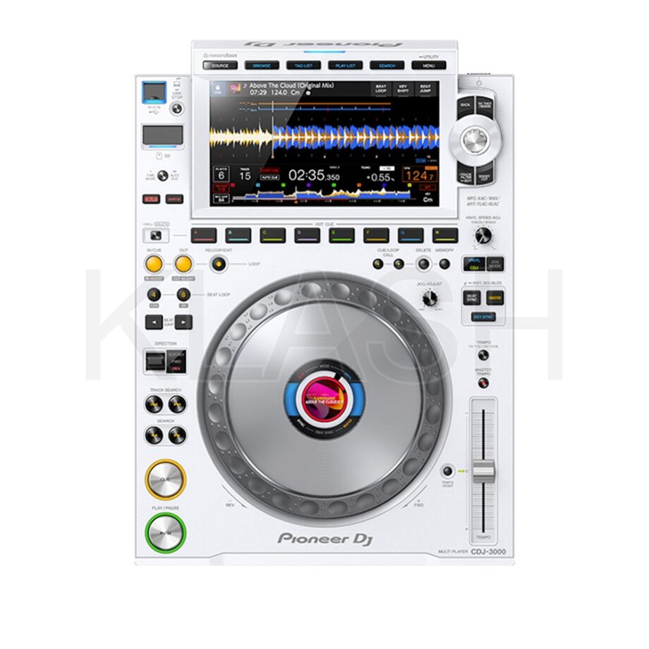 PIONEER CDJ-3000-W DISPONIBILE A NOLEGGIO A MILANO, VERSIONE BIANCA CON AUDIO ECCEZIONALE E CONTROLLO INTUITIVO