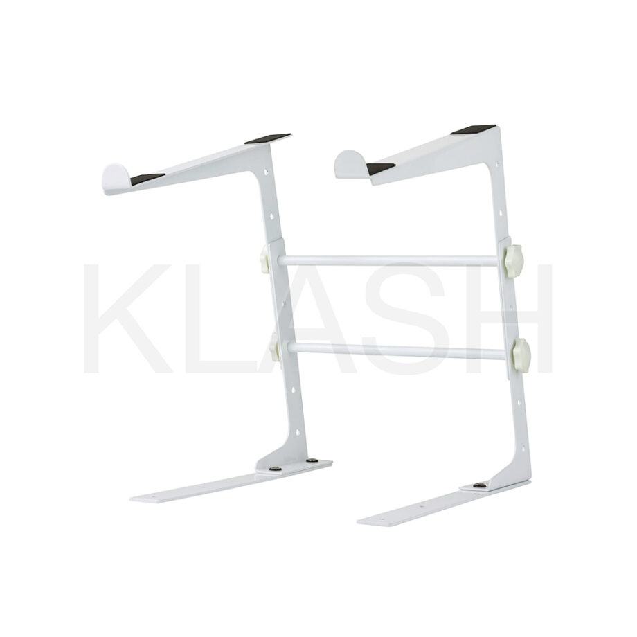 SUPPORTO RELOOP LAPTOP STAND LTD BIANCO REGOLABILE E STABILE PER NOLEGGIO DJ A MILANO