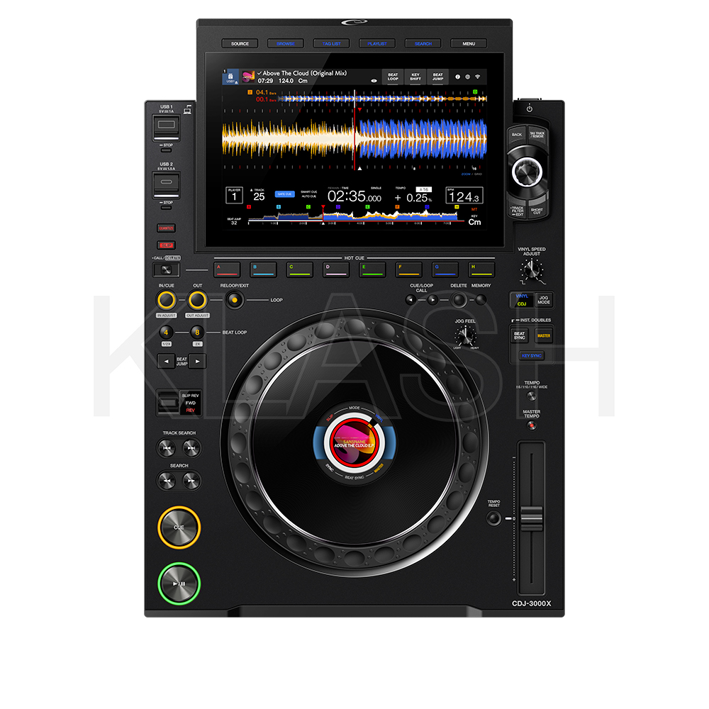 ALPHATHETA CDJ 3000X IN POSTAZIONE DJ, TOUCHSCREEN 10,1 E JOG PER MIX PROFESSIONALE, NOLEGGIO A MILANO PER CLUB ED EVENTI