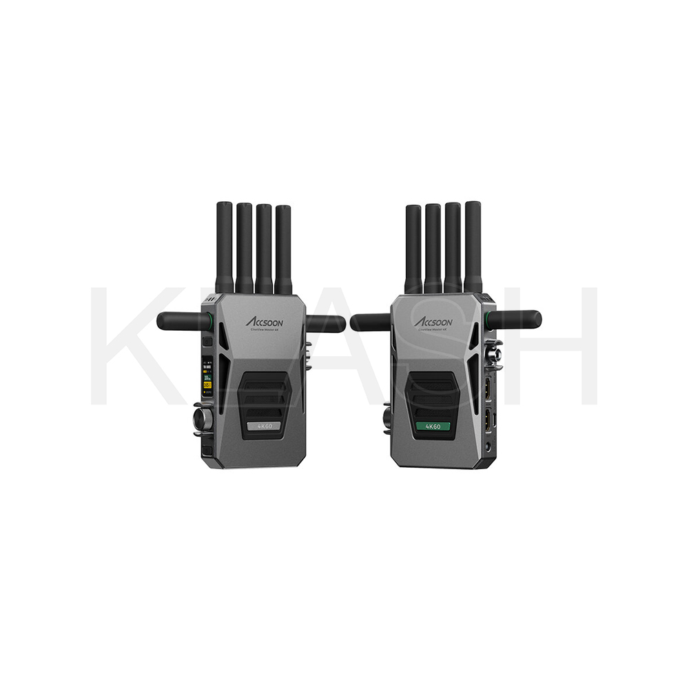NOLEGGIO A MILANO DI ACCSOON CINEVIEW MASTER 4K TRANSMITTER + RECEIVER PER MONITORING VIDEO WIRELESS SU SET, REGIA E LIVE