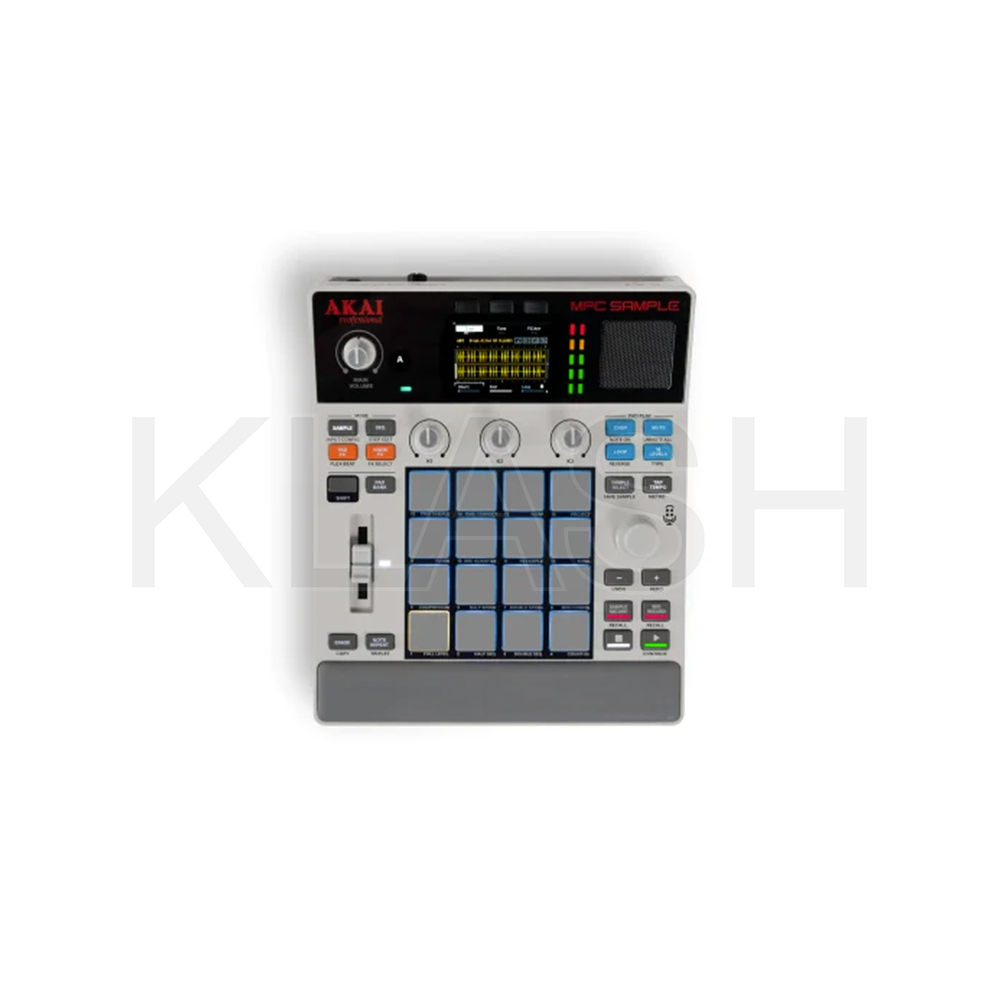 AKAI MPC SAMPLE CAMPIONATORE PORTATILE STANDALONE PER NOLEGGIO A MILANO CON PAD DINAMICI E BATTERIA INTEGRATA PER BEAT MAKING E SAMPLING