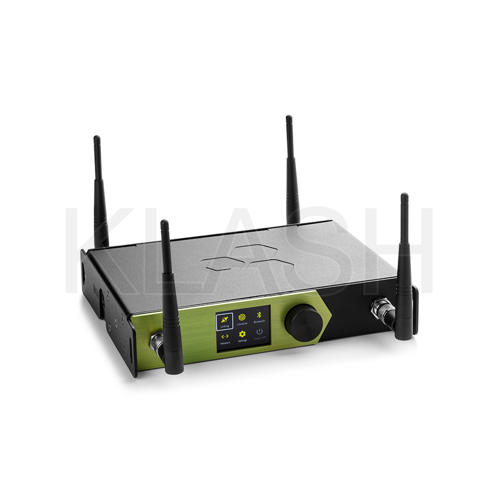 TRASMETTITORE WIRELESS DMX LUMENRADIO STARDUST A OTTO UNIVERSI PER NOLEGGIO EVENTI A MILANO