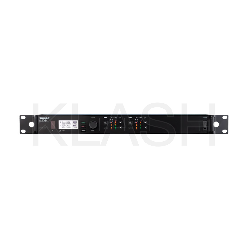 RICEVITORE DIGITALE SHURE ULXD4D G56 A DUE CANALI PER NOLEGGIO A MILANO